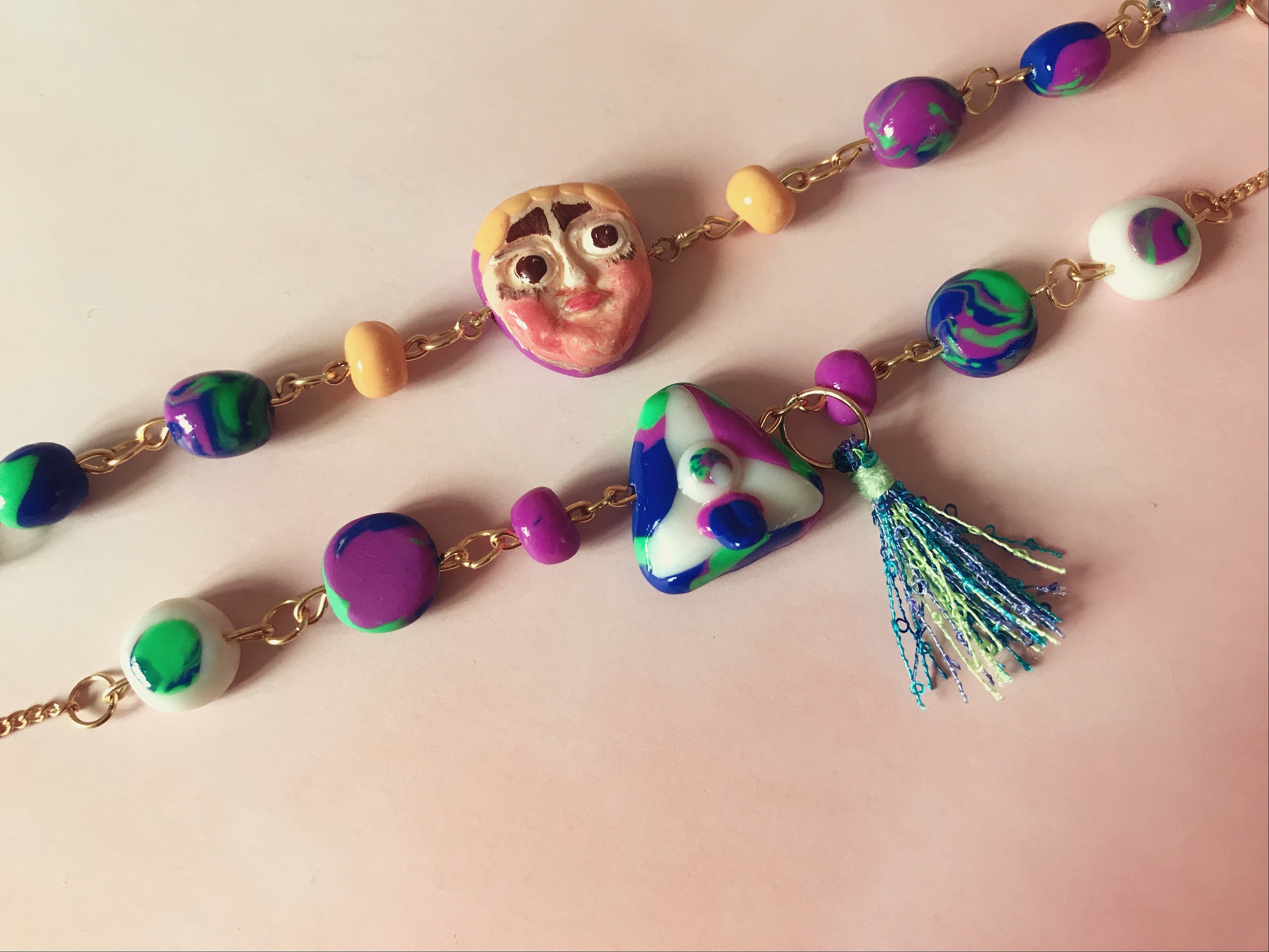 手工艺原创设计粘土软陶手串|手工艺|首饰|susannashany - 原创作品