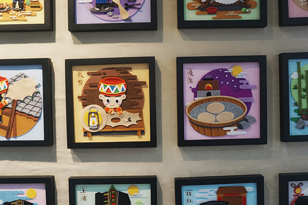 “萌载鼓礼”系列插画设计