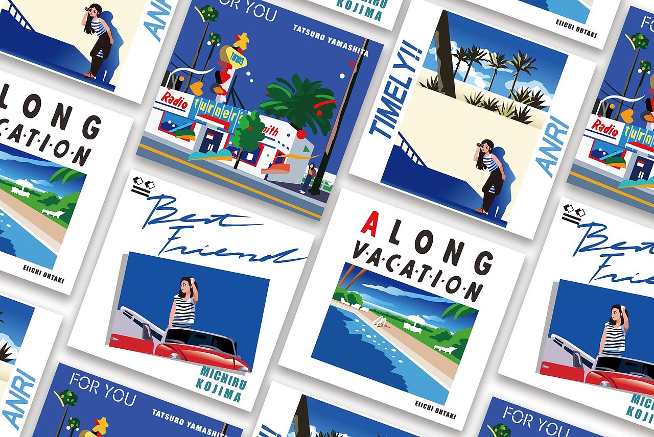 重绘citypop唱片封面