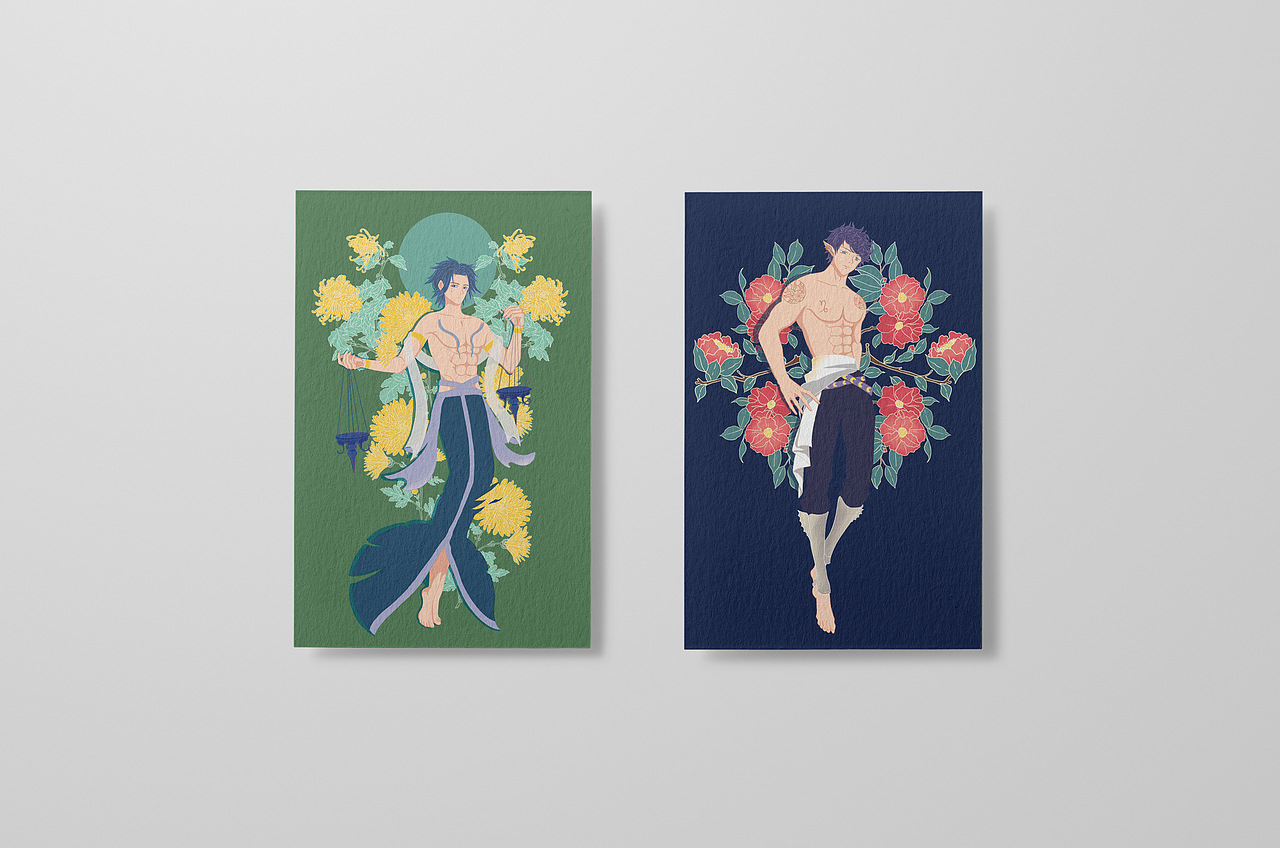 《十二星座》2020年历（图ZMTg5NjQ1NTY4） - 艺术插画 - 站酷设计师鹿角Jones原创素材 - 站酷ZCOOL