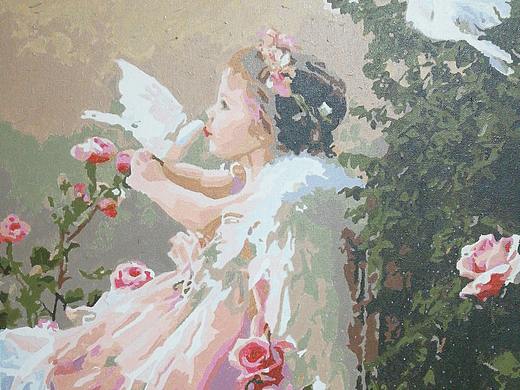 手绘油画水彩作品
