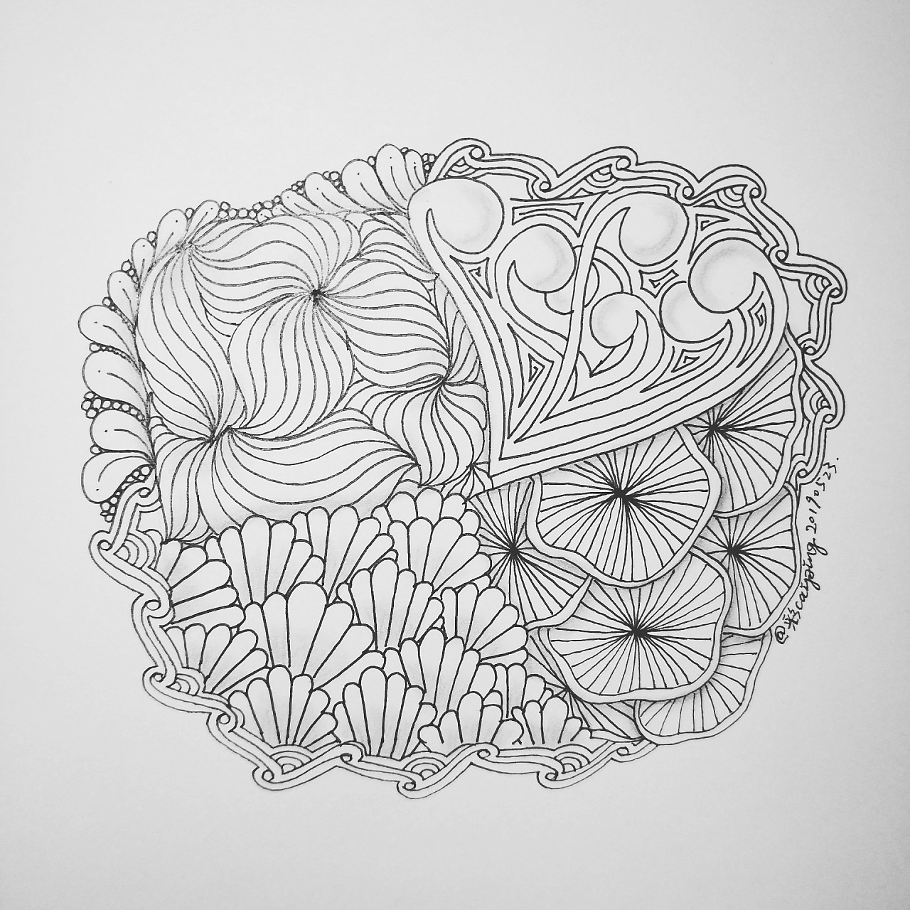 每日一画 禅绕画 - 原创作品 - 站酷(zcool)