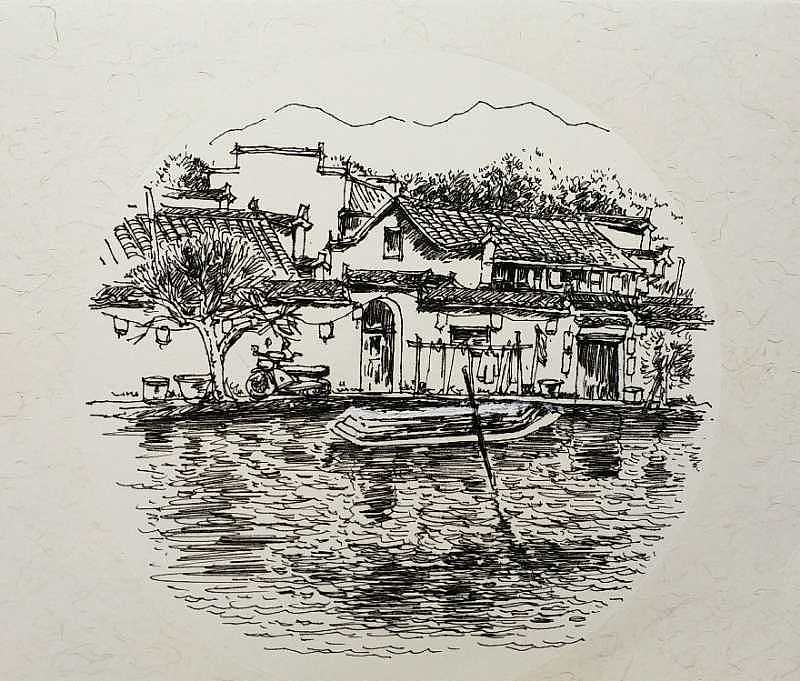 小白画宏村
