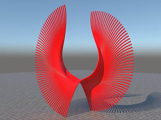 动态雕塑装置艺术【烈焰】-商业美陈