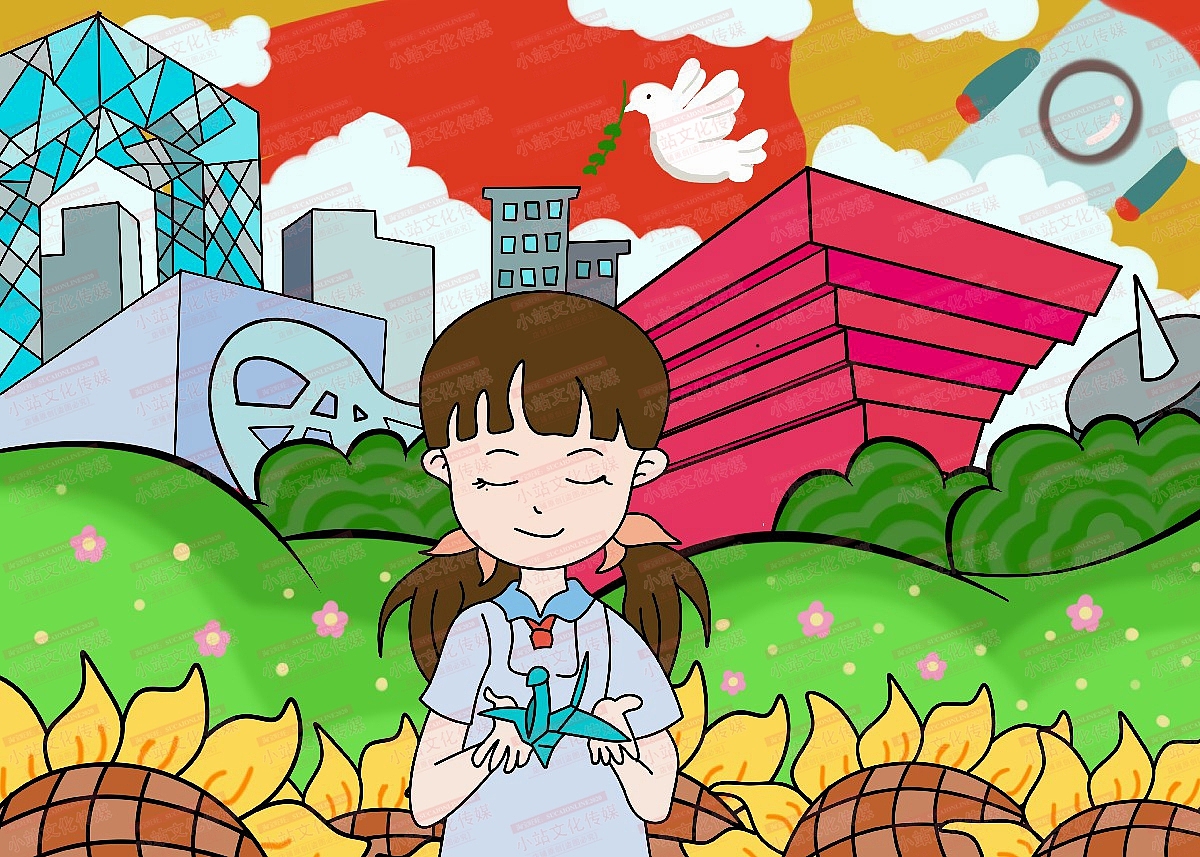 电脑绘画作品学生绘画中小学生电脑绘画绘图作品24