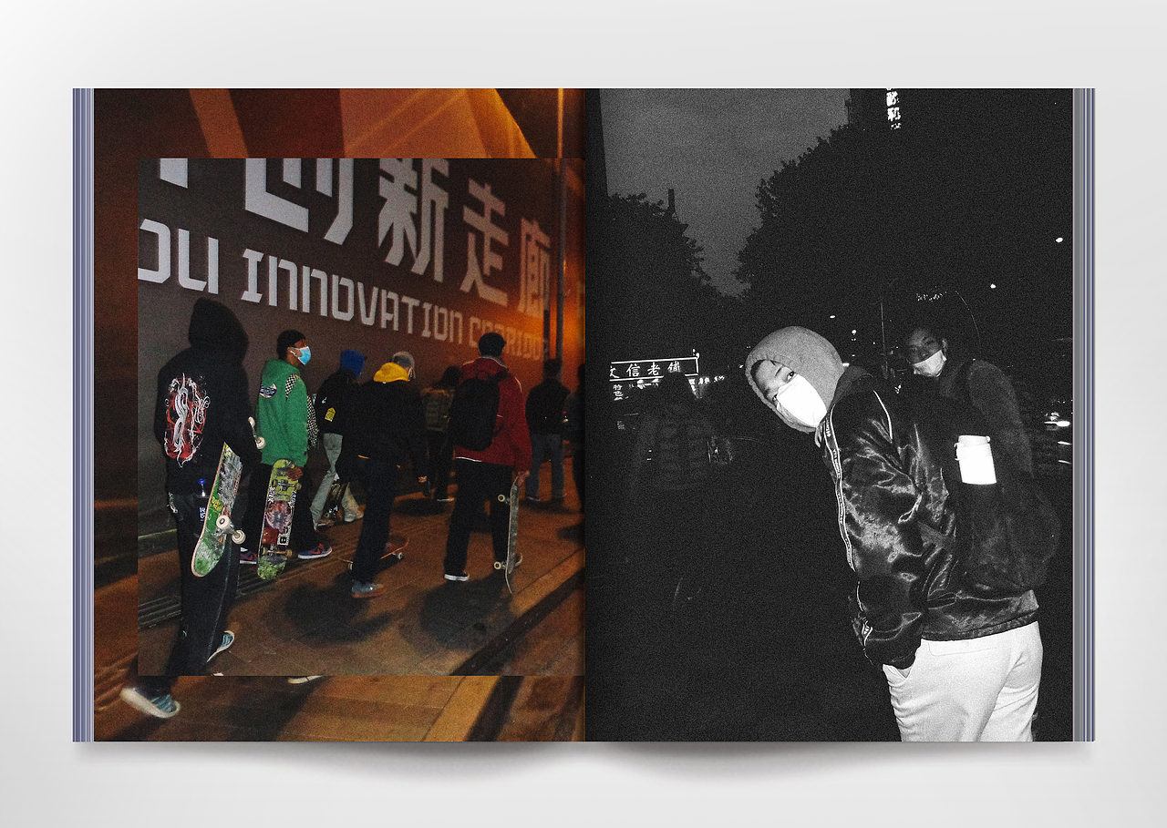 滑板摄影画册《city skatelife》上