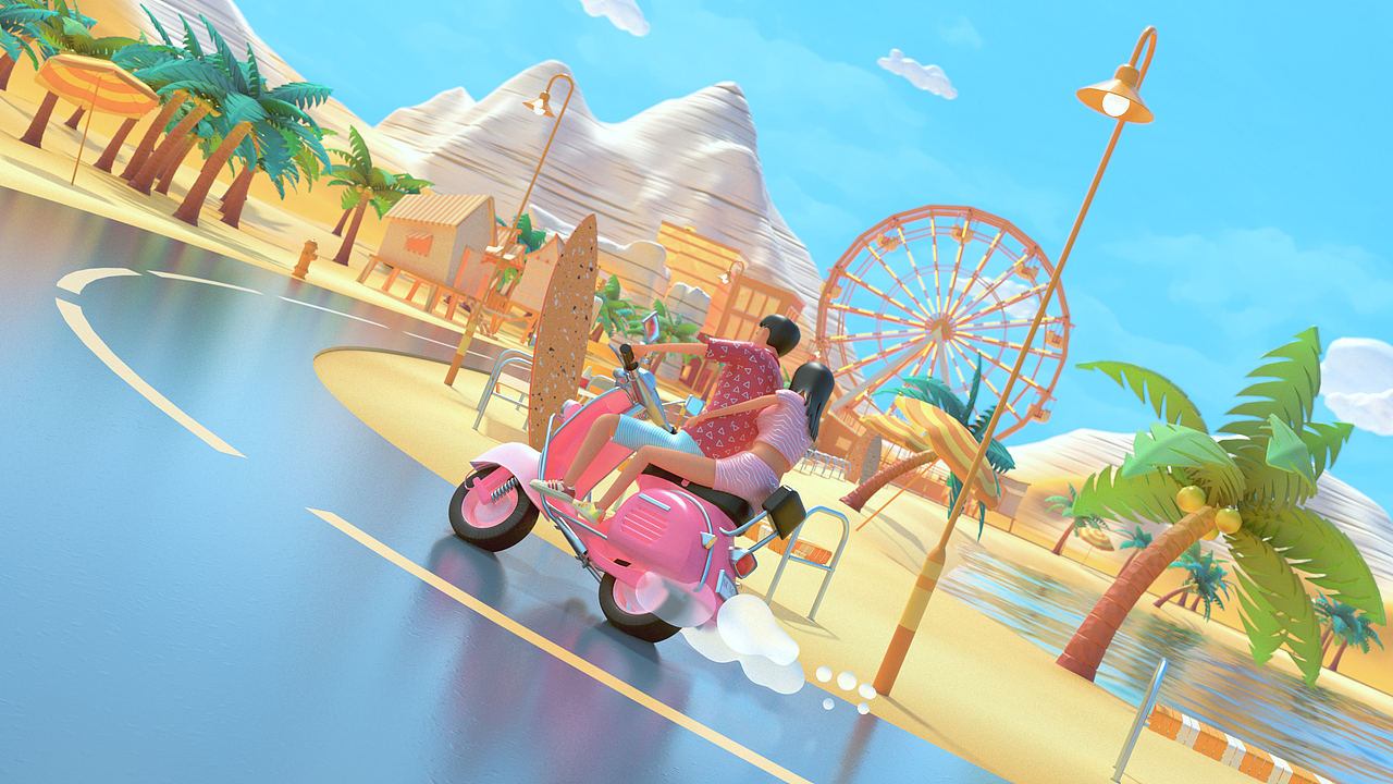 《完美的夏天》片头（图ZMjI1NDI5NjU2） - 动画/影视 - 站酷设计师FunYeah原创素材 - 站酷ZCOOL