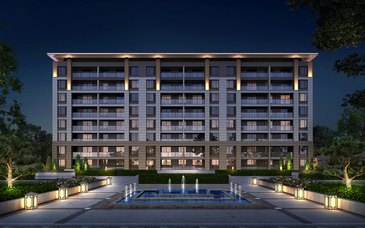 某小区照明亮化效果图设计