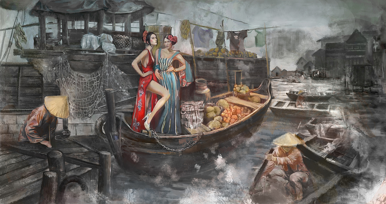 油画墙画（图ZMTg3NTY2OTQ0） - 艺术插画 - 站酷设计师朱颜改呀原创素材 - 站酷ZCOOL