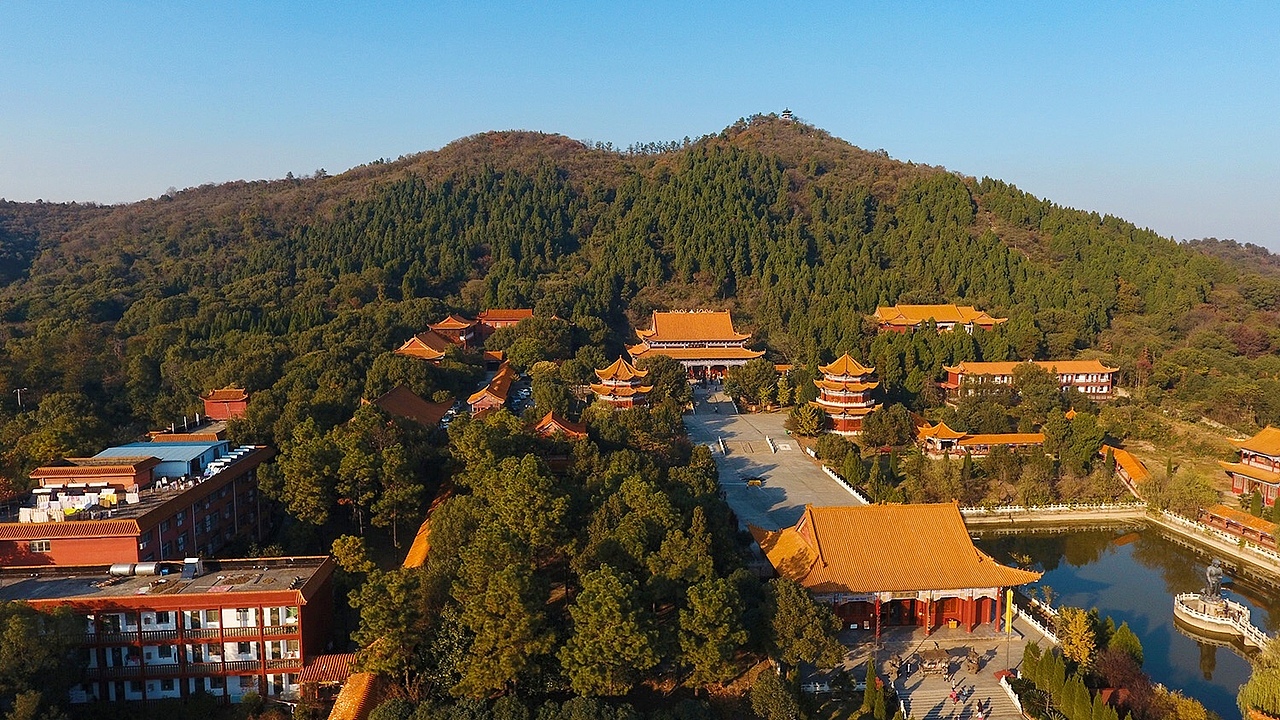 武汉龙泉山风景区航拍