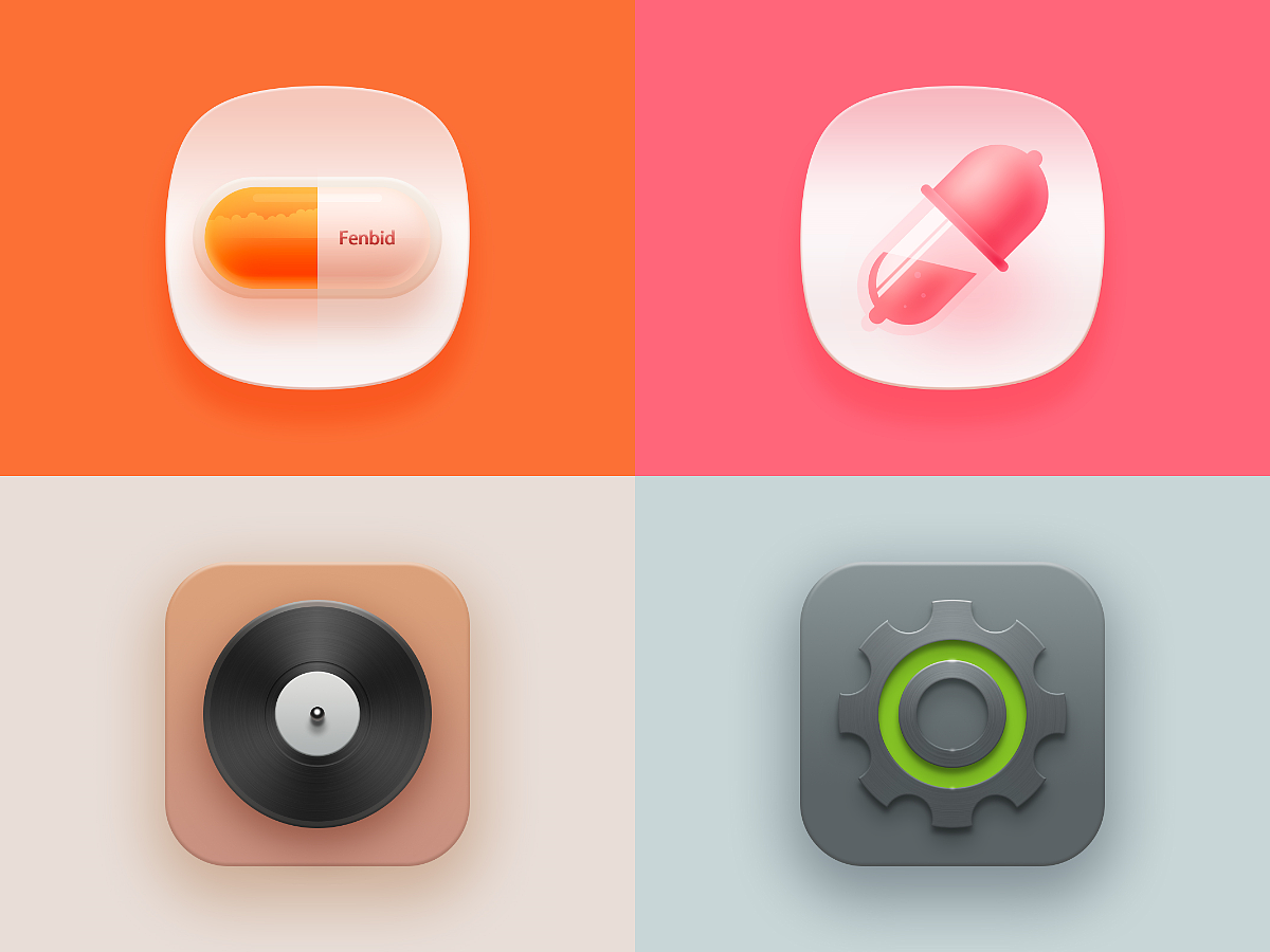 輕擬物圖標(biāo)設(shè)計（圖ZMjM3NjQ1MDk2） - 圖標(biāo) - 站酷設(shè)計師TinyNorrie原創(chuàng)素材 - 站酷ZCOOL