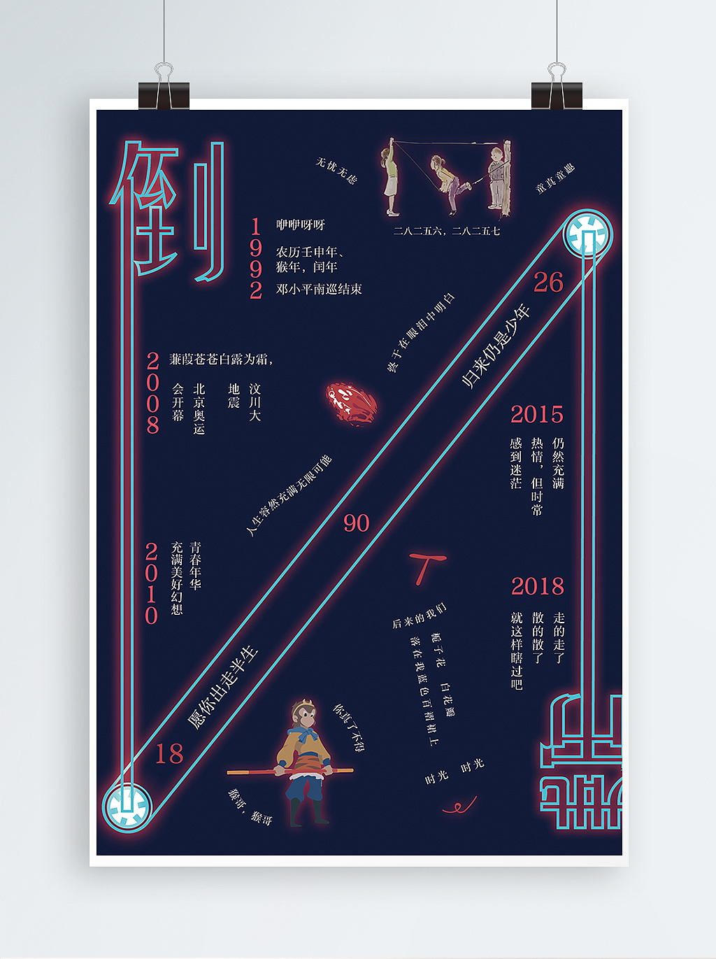 艺术海报 怀旧海报 创意海报（图ZMTI5NTQxMzMy） - 海报 - 站酷设计师S二月红原创素材 - 站酷ZCOOL