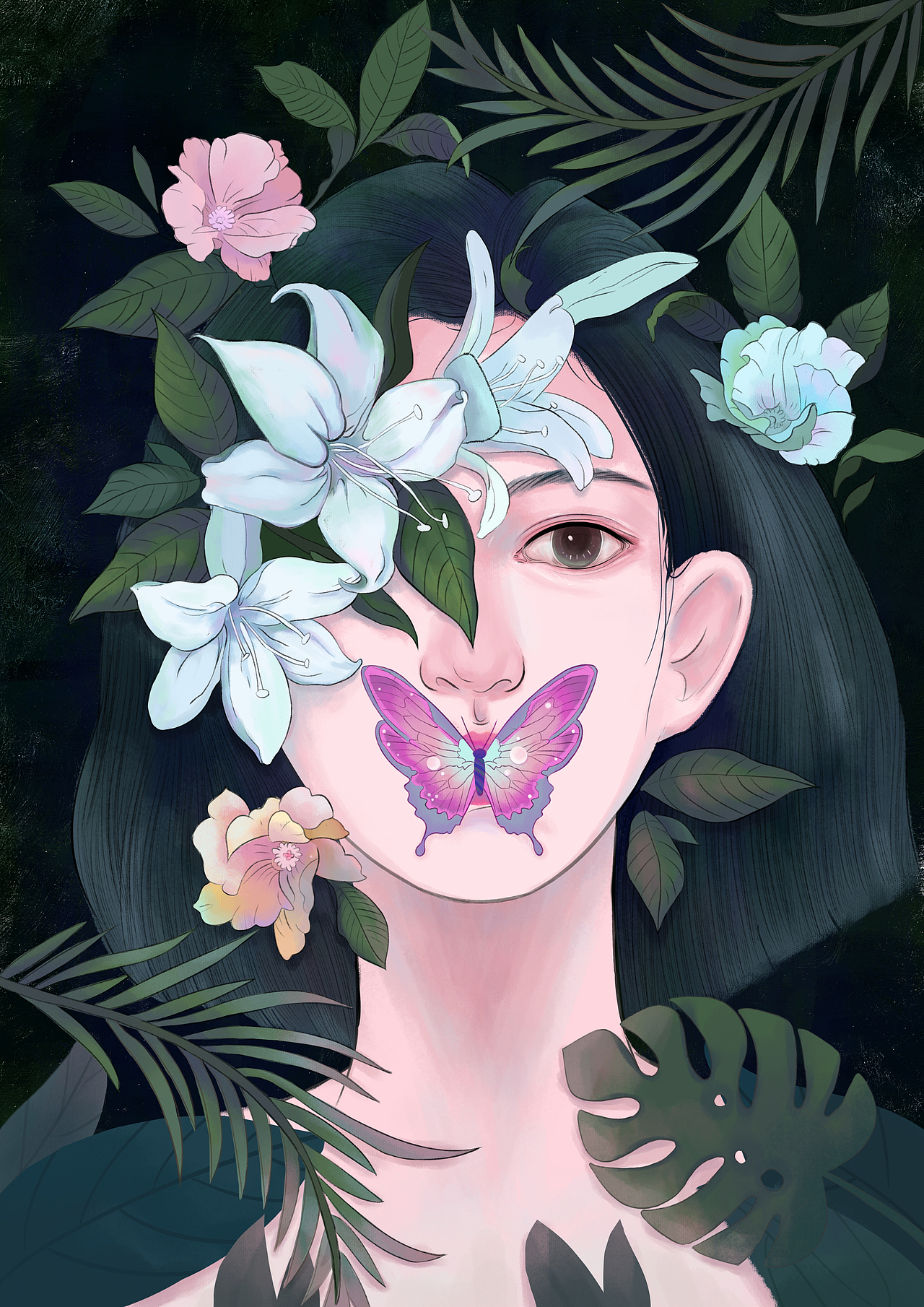 人物头像练习-森林女孩