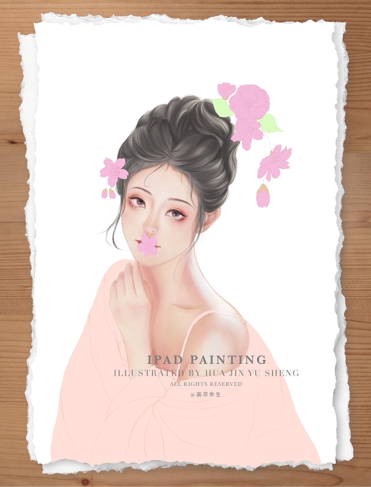 樱花红陌上，杨柳（图ZMjk0MjE1ODk2） - 商业插画 - 站酷设计师画尽余生原创素材 - 站酷ZCOOL