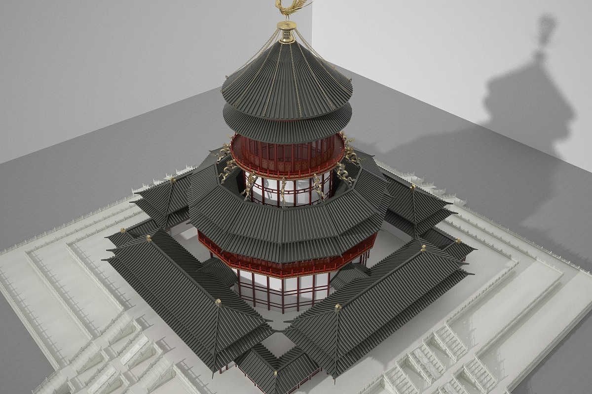 万象神宫三维建模复原