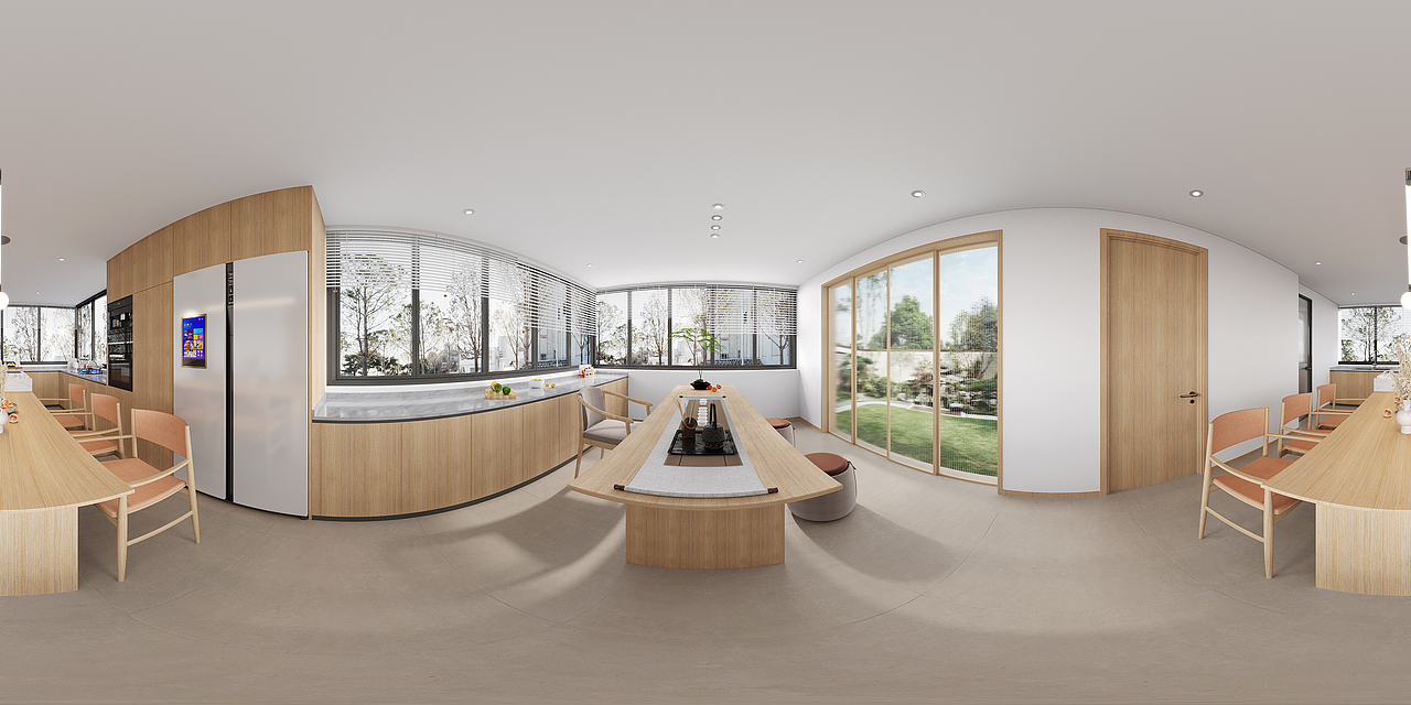 北欧原木家装效果图