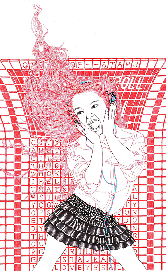 圆珠笔插画手绘（图ZODg3NDY2NDg=） - 创作习作 - 站酷设计师没有芽的绿豆原创素材 - 站酷ZCOOL