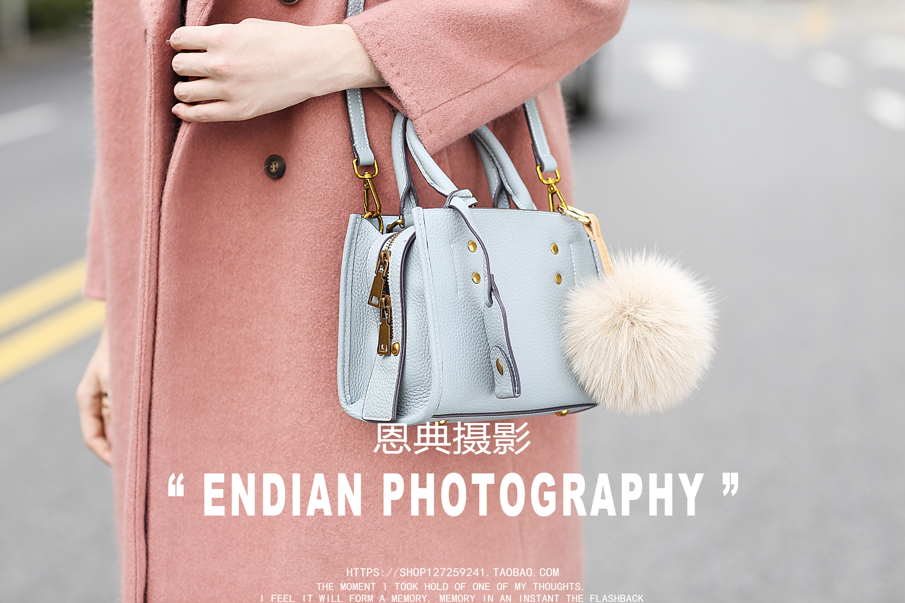 包包模特海报图拍摄