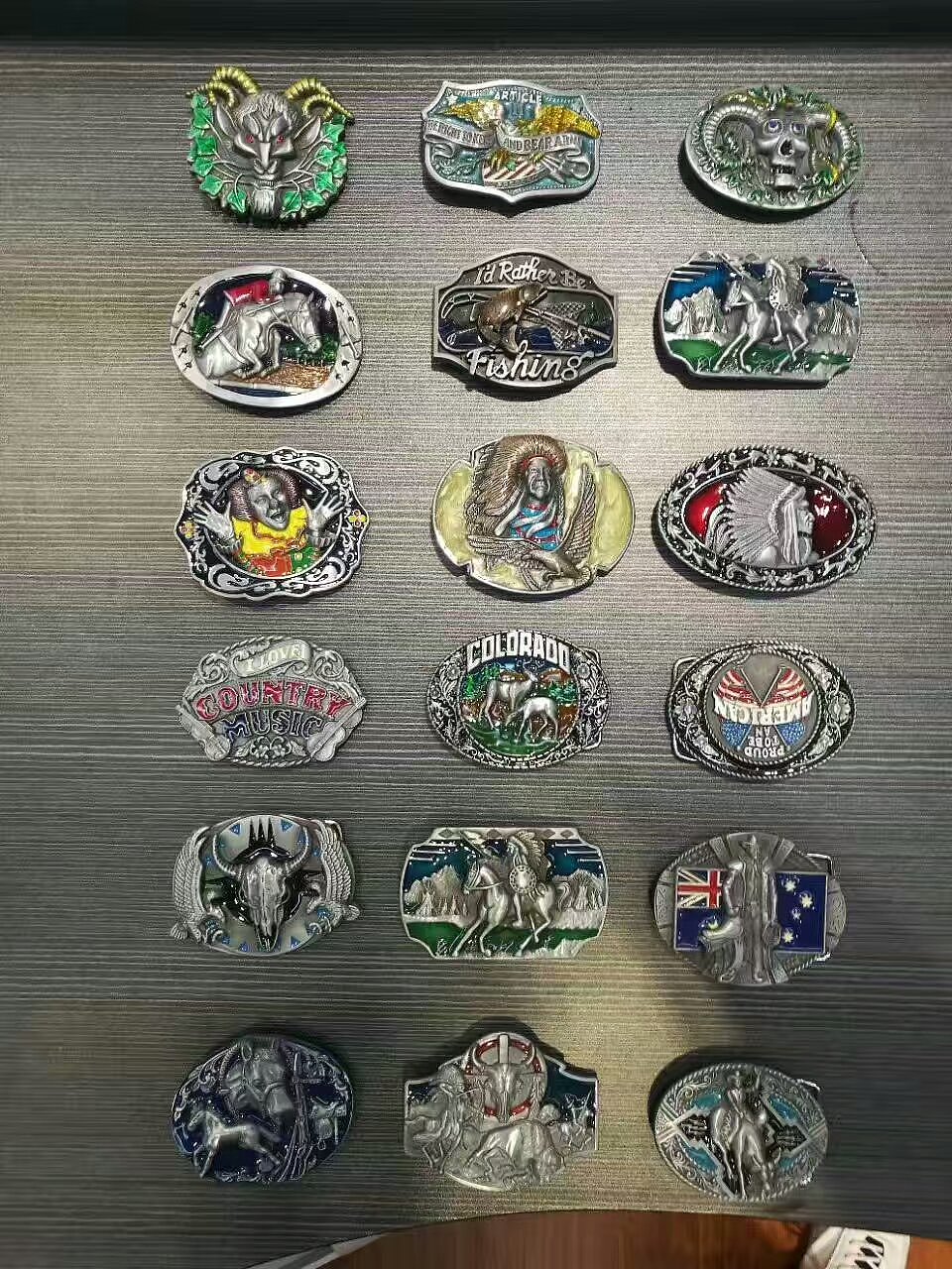 泰银腰带扣浮雕针扣休闲百搭对扣A钻装饰扣休闲腰带头