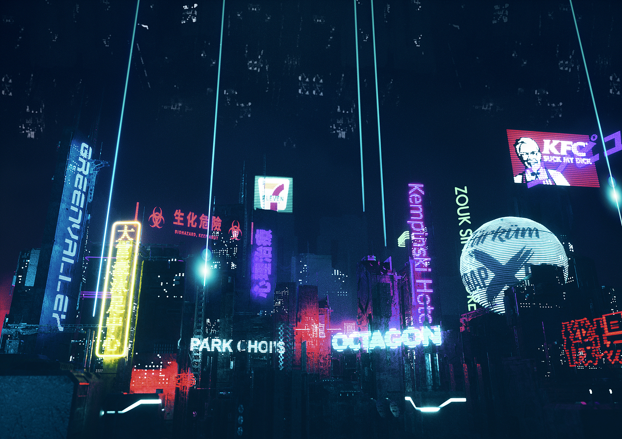 Love Beyond Anything || Cyberpunk Style ||（图ZMTc1NTMyMjQ4） - 场景 - 站酷设计师Jephy原创素材 - 站酷ZCOOL