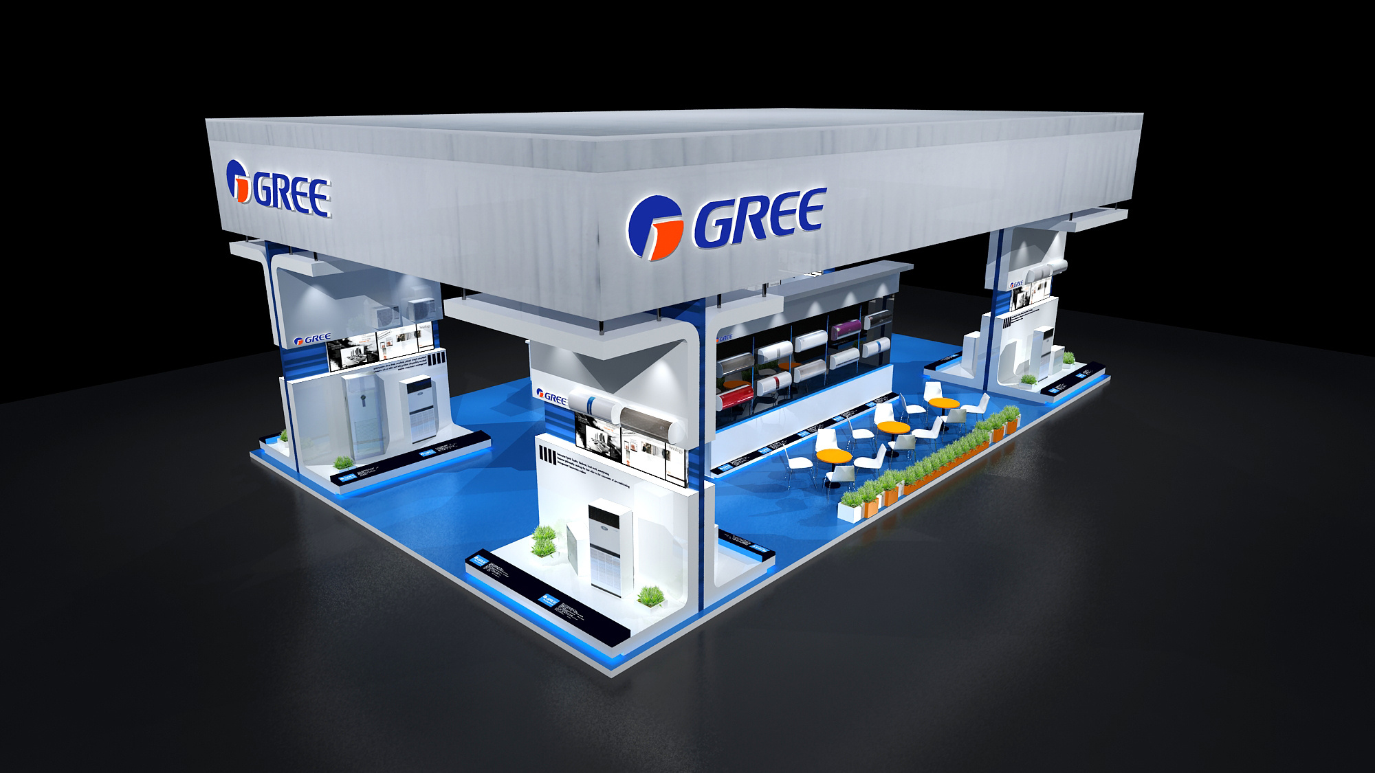 格力空调展销会|展览|三维|lisa_designer - 原创设计作品 - 站酷