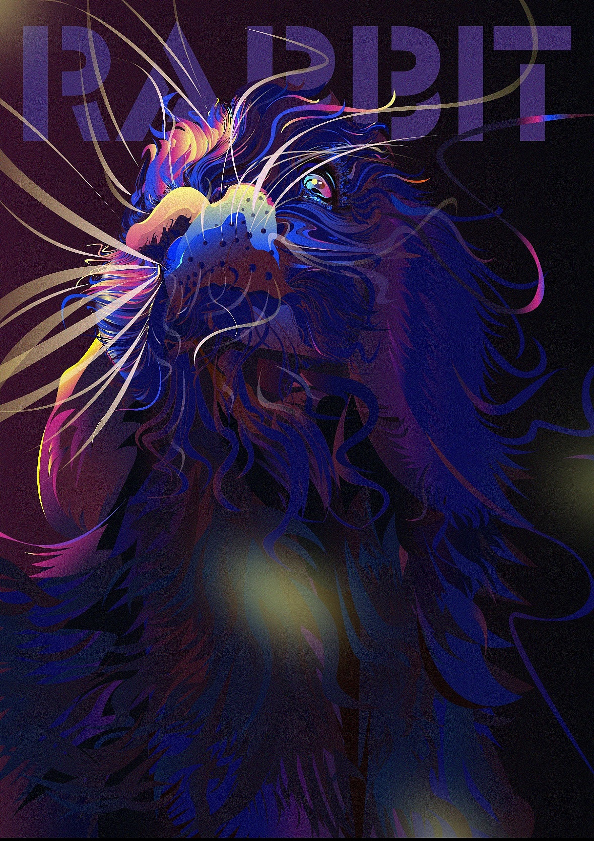 矢量图/兔年主视觉插画海报!