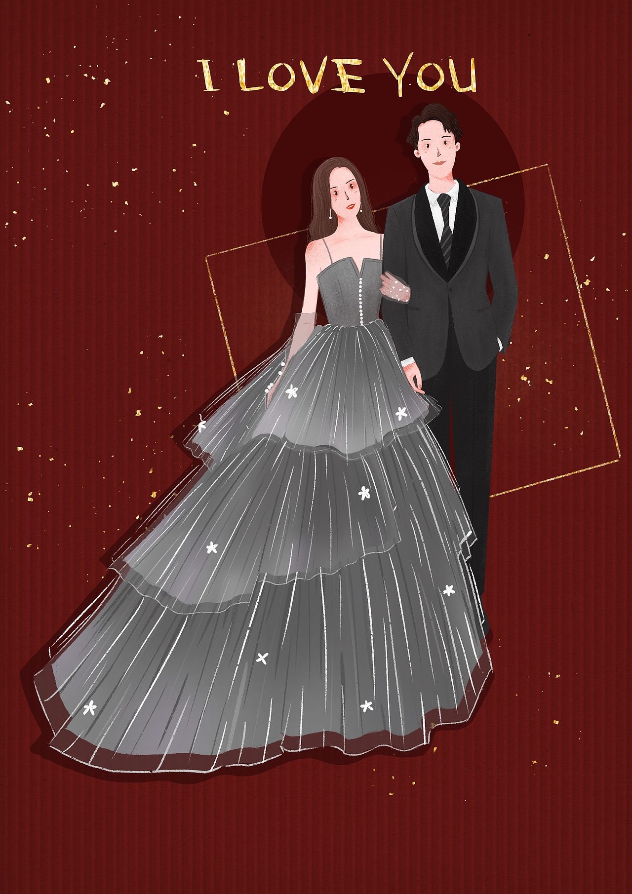 婚纱插画（图ZMjY1ODk3NjA0） - 儿童插画 - 站酷设计师荻野小森原创素材 - 站酷ZCOOL