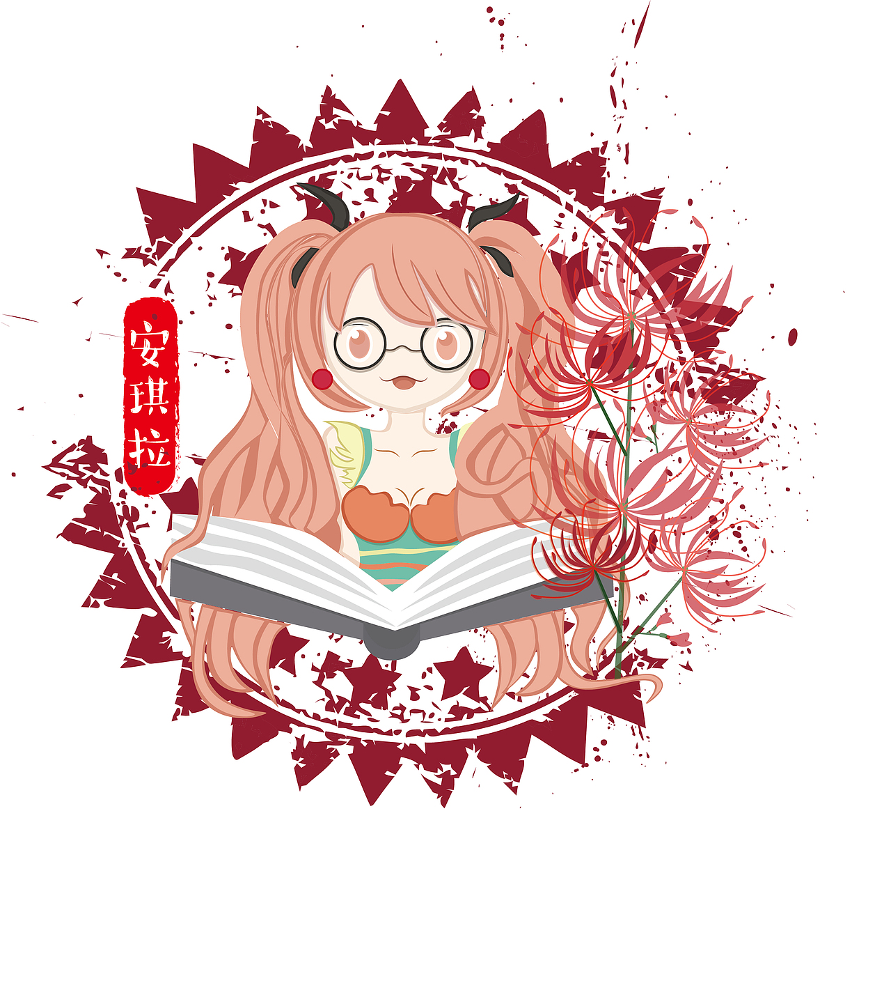 安琪拉——知识就是力量（图ZOTAyNTE0NTY=） - 图案 - 站酷设计师wandju原创素材 - 站酷ZCOOL