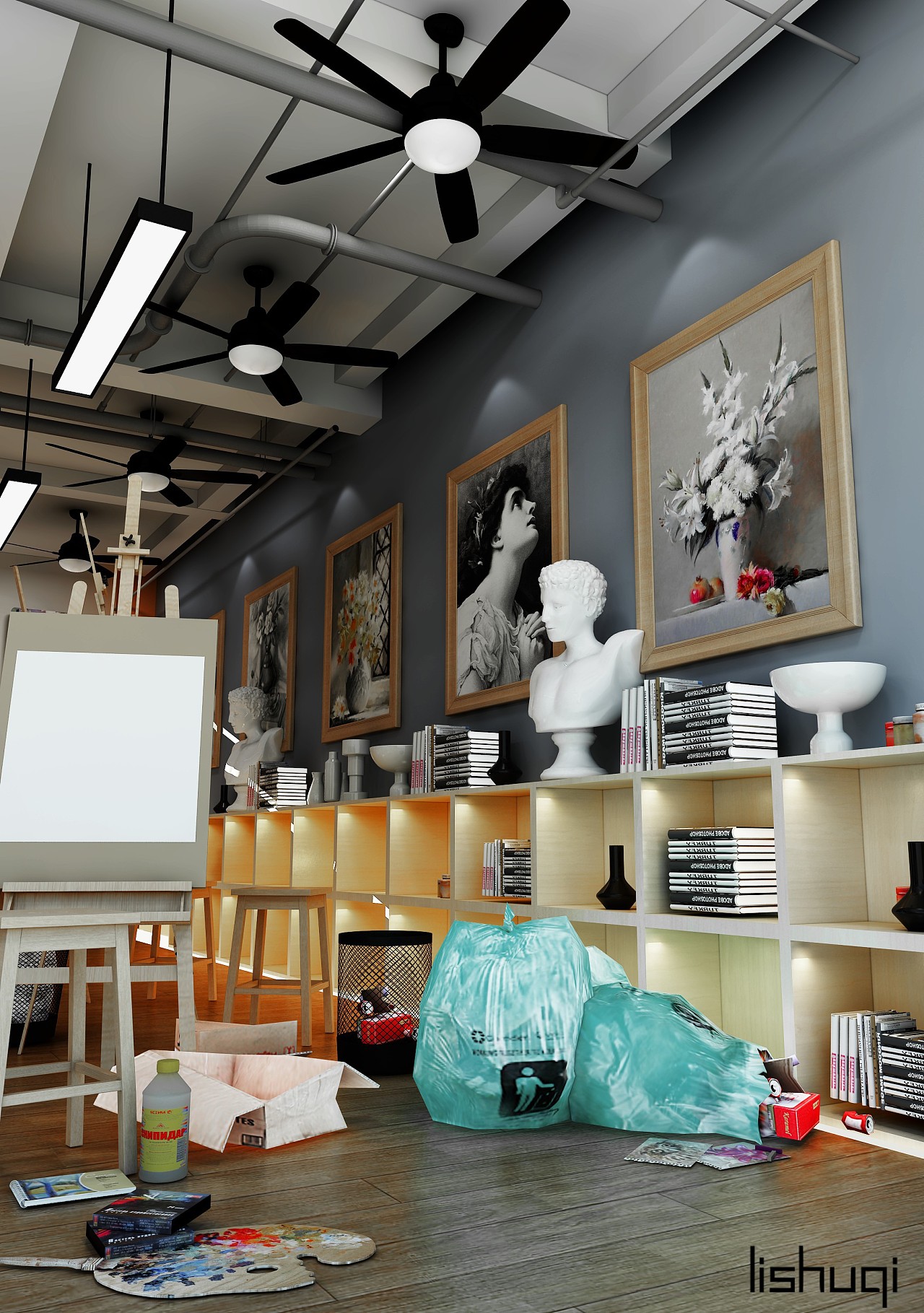 美术教室|空间|室内设计|或思环境设计 - 原创作品 - 站酷 (ZCOOL)
