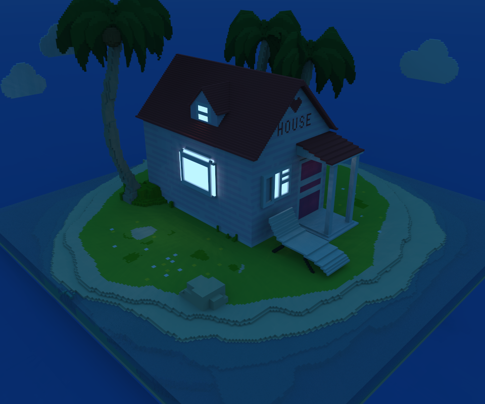 3d像素练习|插画|像素画|香蕉茄子 - 原创作品 - 站酷 (zcool)