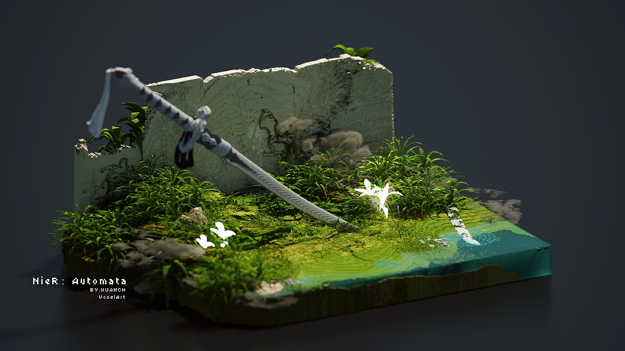 【VoxelArt】像素尼尔（图ZMjU3Mzk0Mzg4） - 场景 - 站酷设计师Xuanch原创素材 - 站酷ZCOOL
