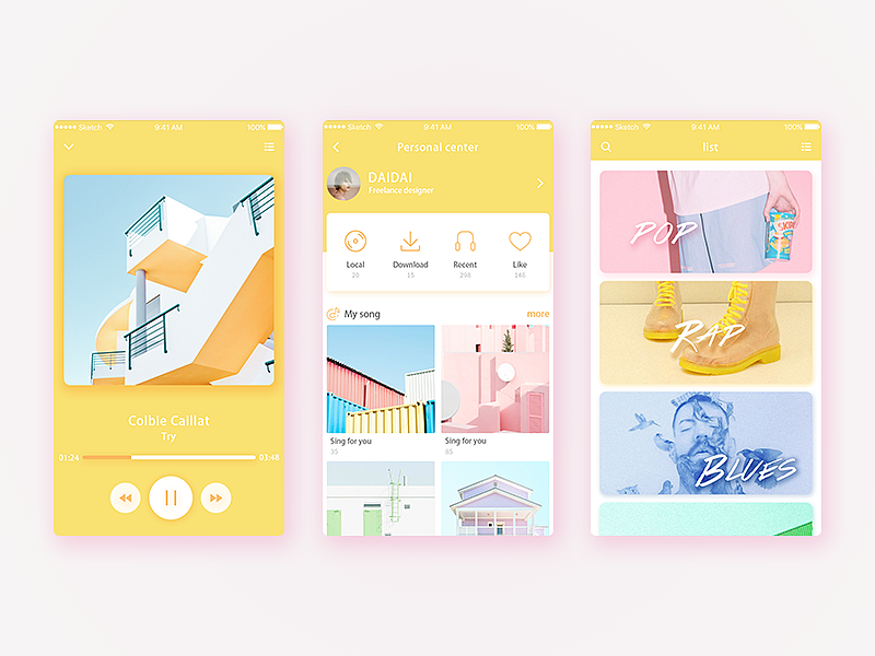 color（图ZNzE4Nzk4MDA=） - APP界面 - 站酷设计师呆呆的日常原创素材 - 站酷ZCOOL