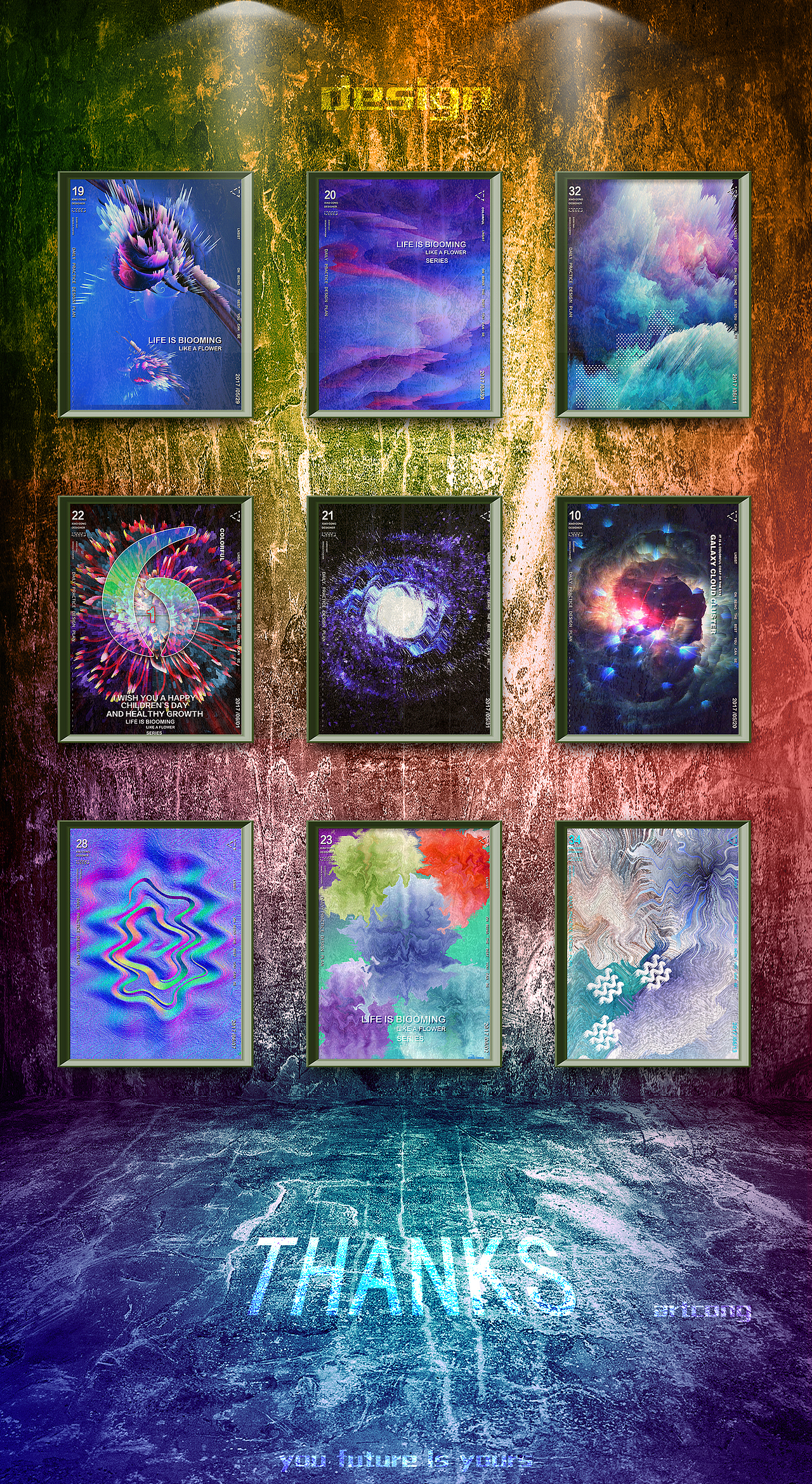 colourful海报练习（图ZOTE4NDg1MTY=） - 海报 - 站酷设计师ARTCONG原创素材 - 站酷ZCOOL