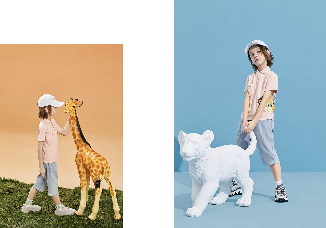 太平鸟童装minipeace夏季拍摄