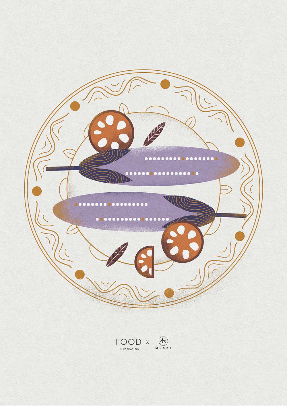 食物与盘子|插画|插画习作|木夕musee - 原创作品 - 站酷 (zcool)