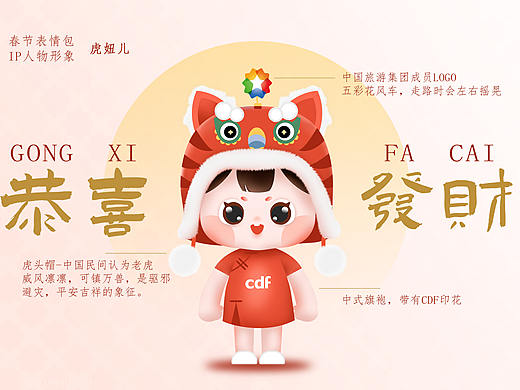 虎妞IP表情包