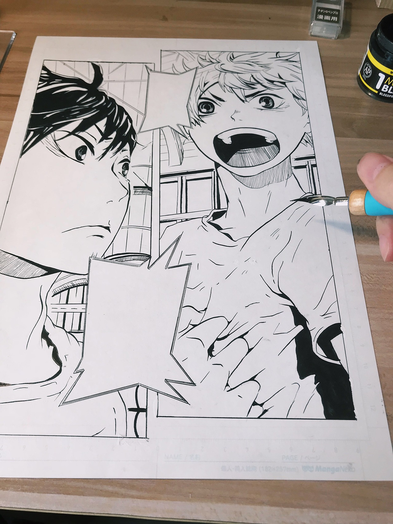 传统漫画勾勒【1】（含过程）（图ZMTUzMTc3Mzg4） - 单幅漫画 - 站酷设计师毛不才原创素材 - 站酷ZCOOL