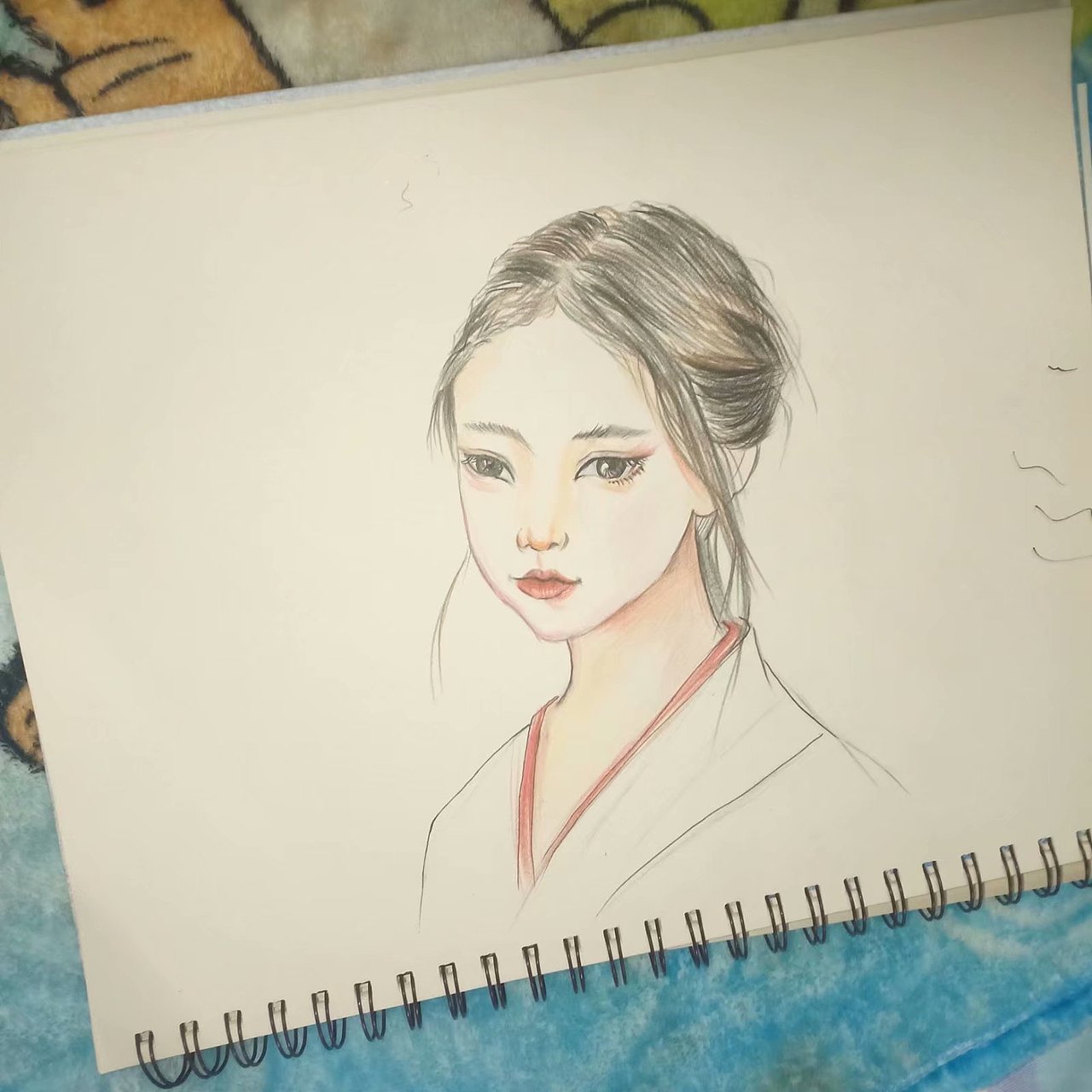 手绘古风女子（图ZMjI0MTk1NzA0） - 绘画 - 站酷设计师Z18959734原创素材 - 站酷ZCOOL
