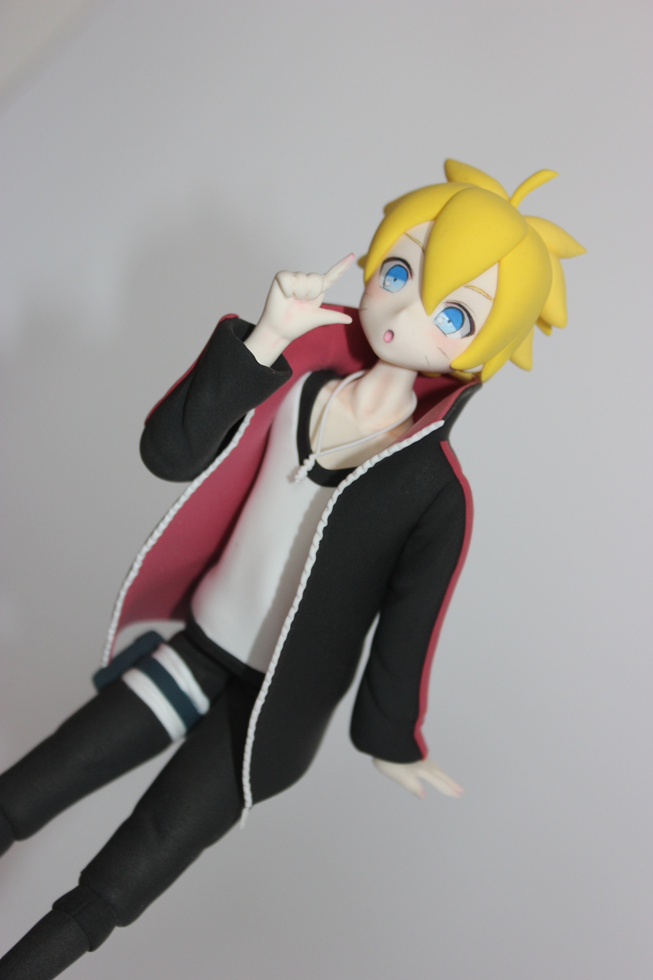 超轻粘土 漩涡博人|手工艺|手办/模玩|微笑是你的城邦 - 原创作品