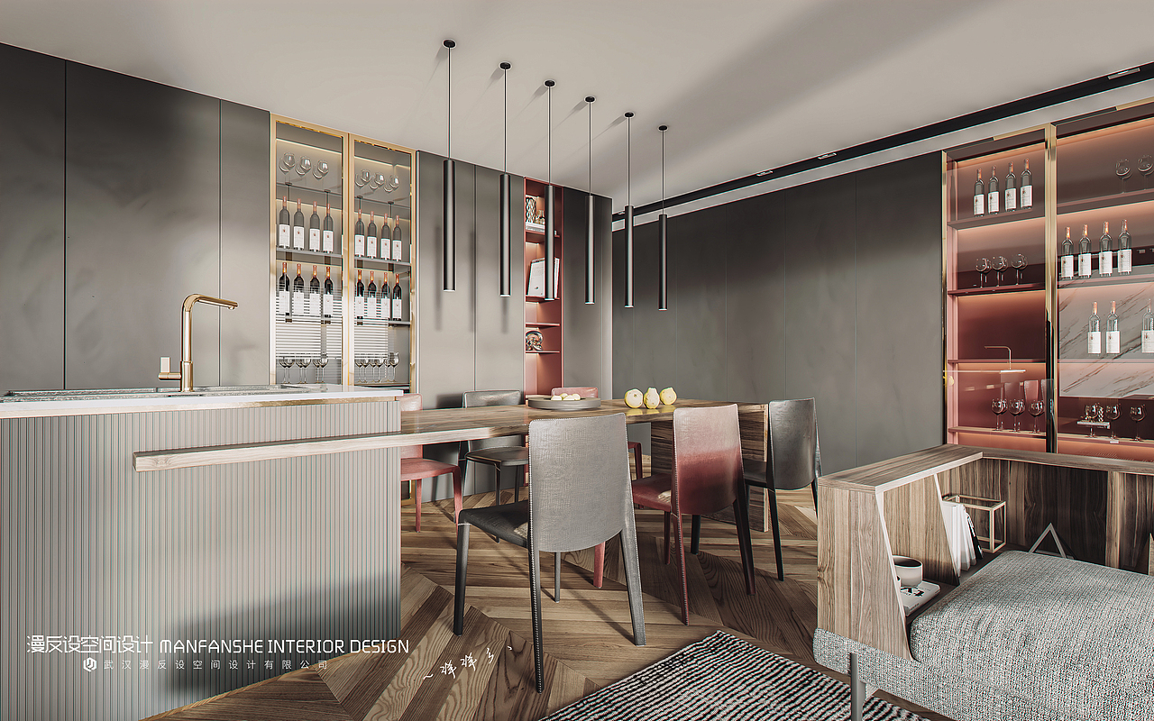 日常搬砖系列-VR现代客餐厅