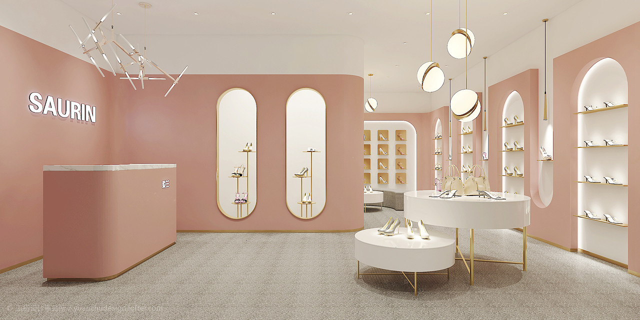厦门 店面商业空间室内鞋服设计 女鞋店