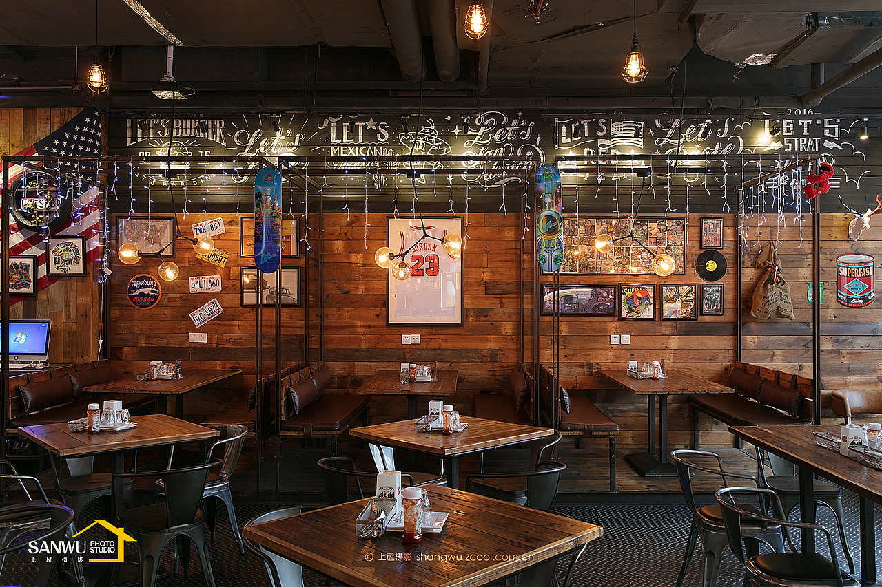 上屋摄影｜王府井 Let's bar餐厅（图ZNzQ1MzE4MDQ=） - 环境/建筑摄影 - 站酷设计师上屋摄影原创素材 - 站酷ZCOOL