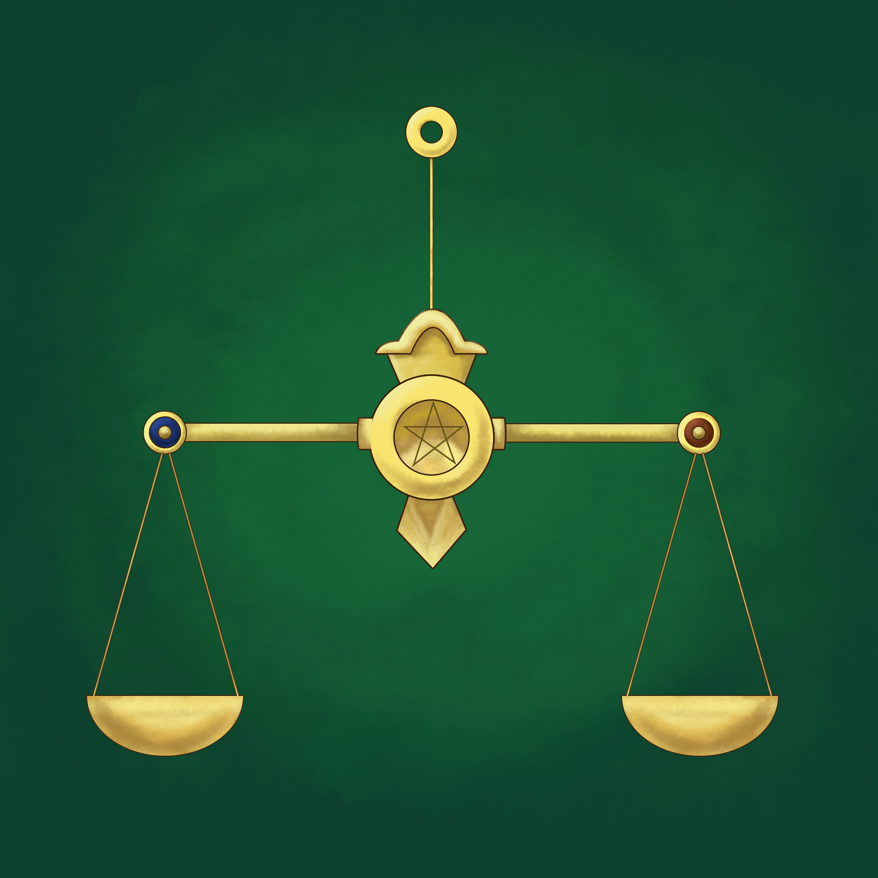 塔罗牌icon图标设计手绘插画