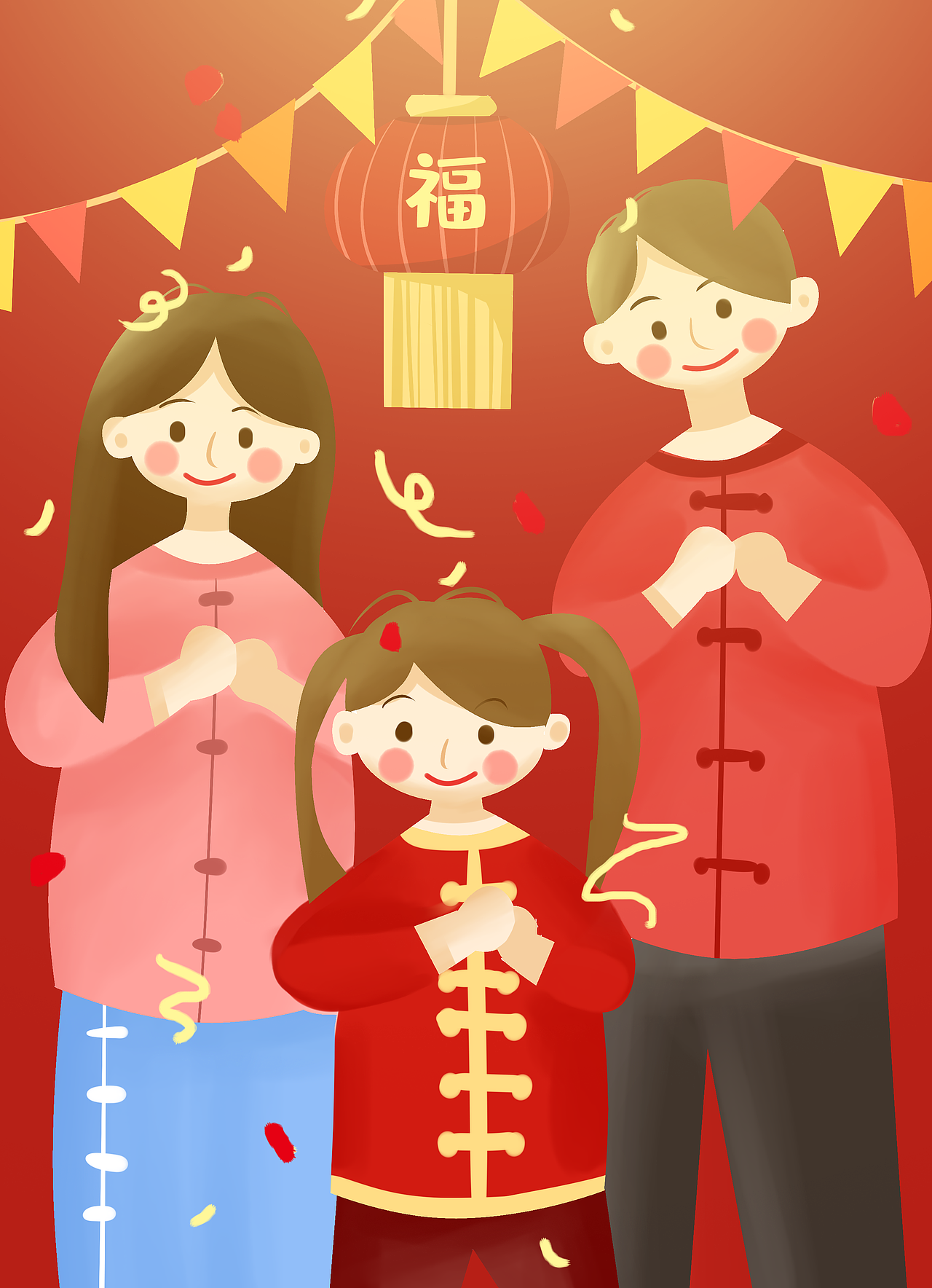 新年插画（图ZMTg5Njk0NDAw） - 艺术插画 - 站酷设计师小胡的小饶原创素材 - 站酷ZCOOL