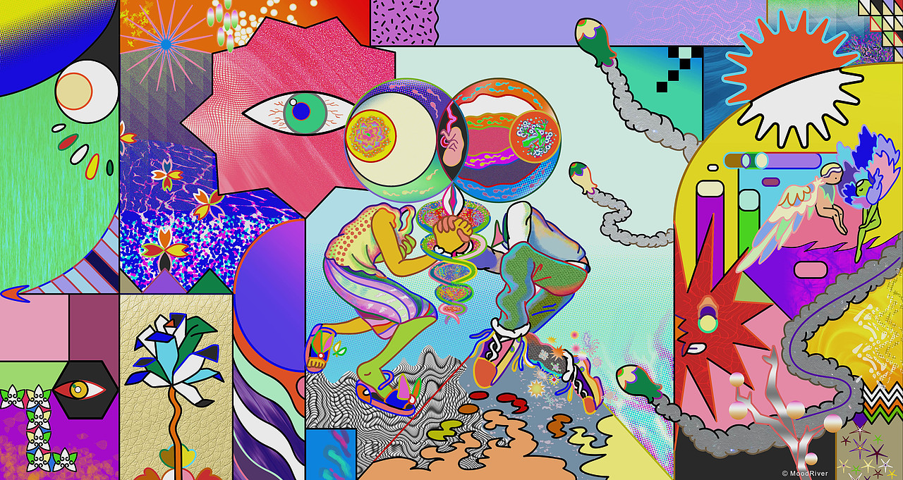 🍑（图ZMTk1NTUzNzI0） - 艺术插画 - 站酷设计师RebrainLab原创素材 - 站酷ZCOOL