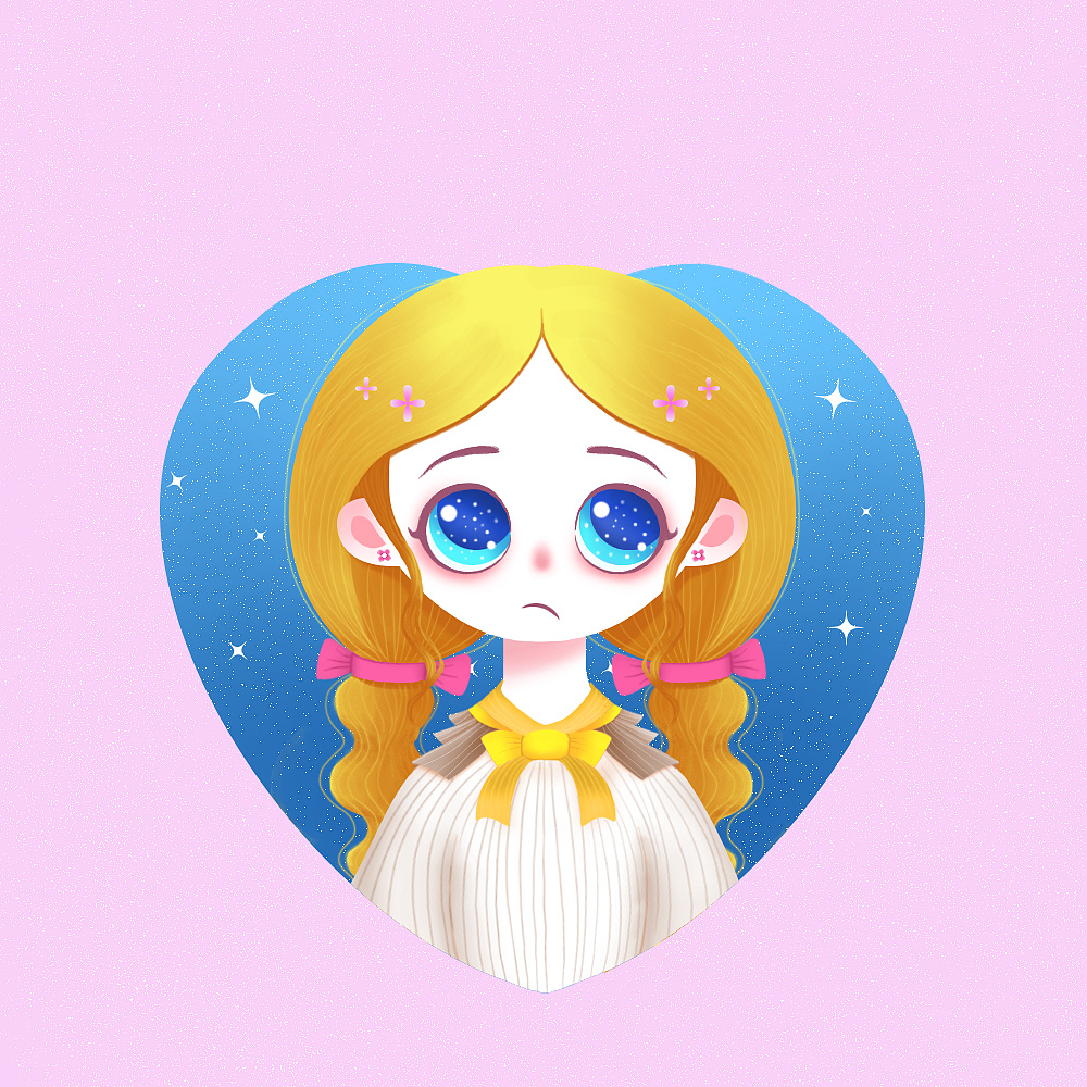 萌系大眼睛女孩头像