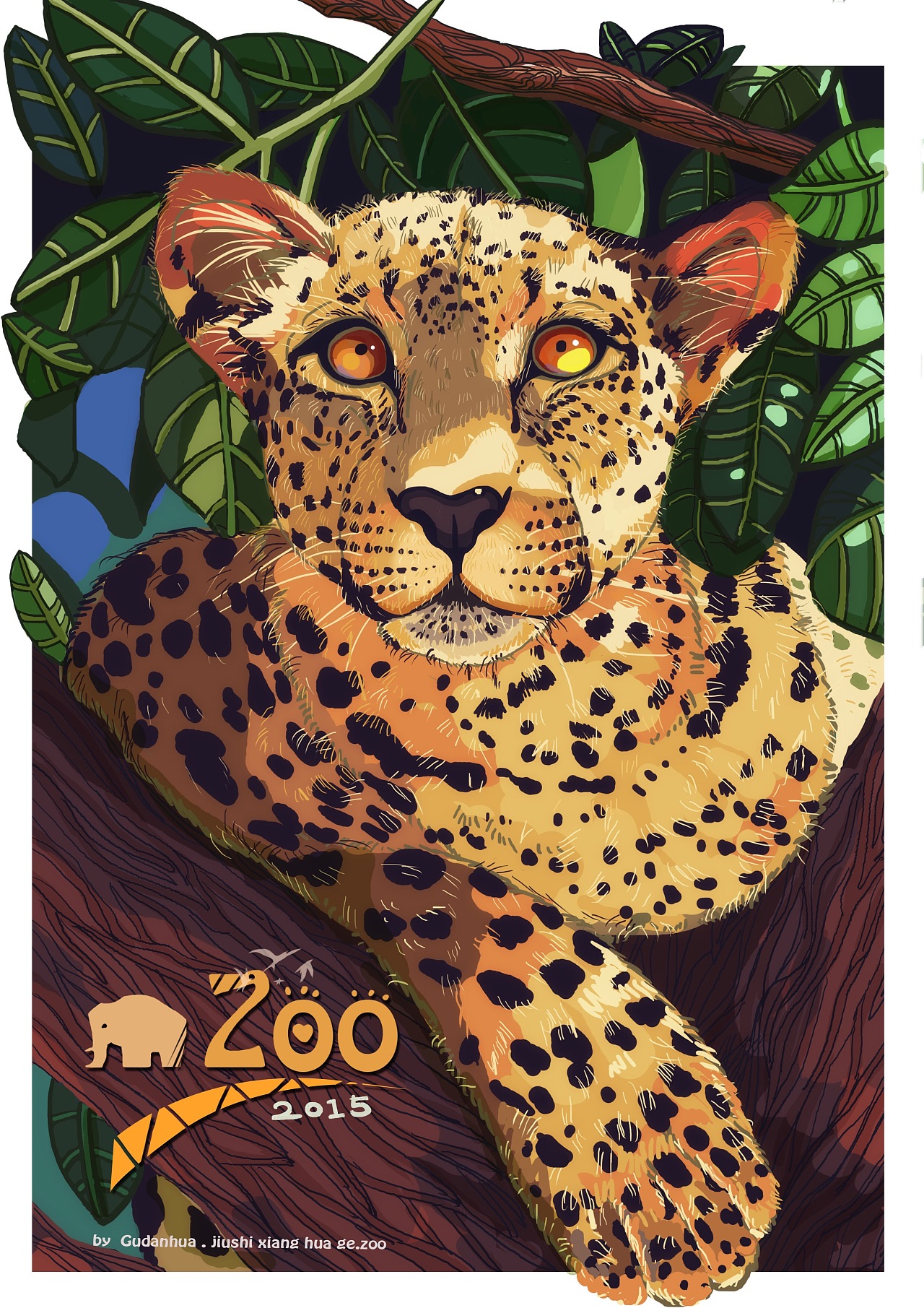 突然想画一组关于动物主题的插画,如果国内的动物园能有这样的海报