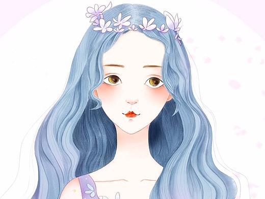 少女插画2：best wishes  祝你幸福 