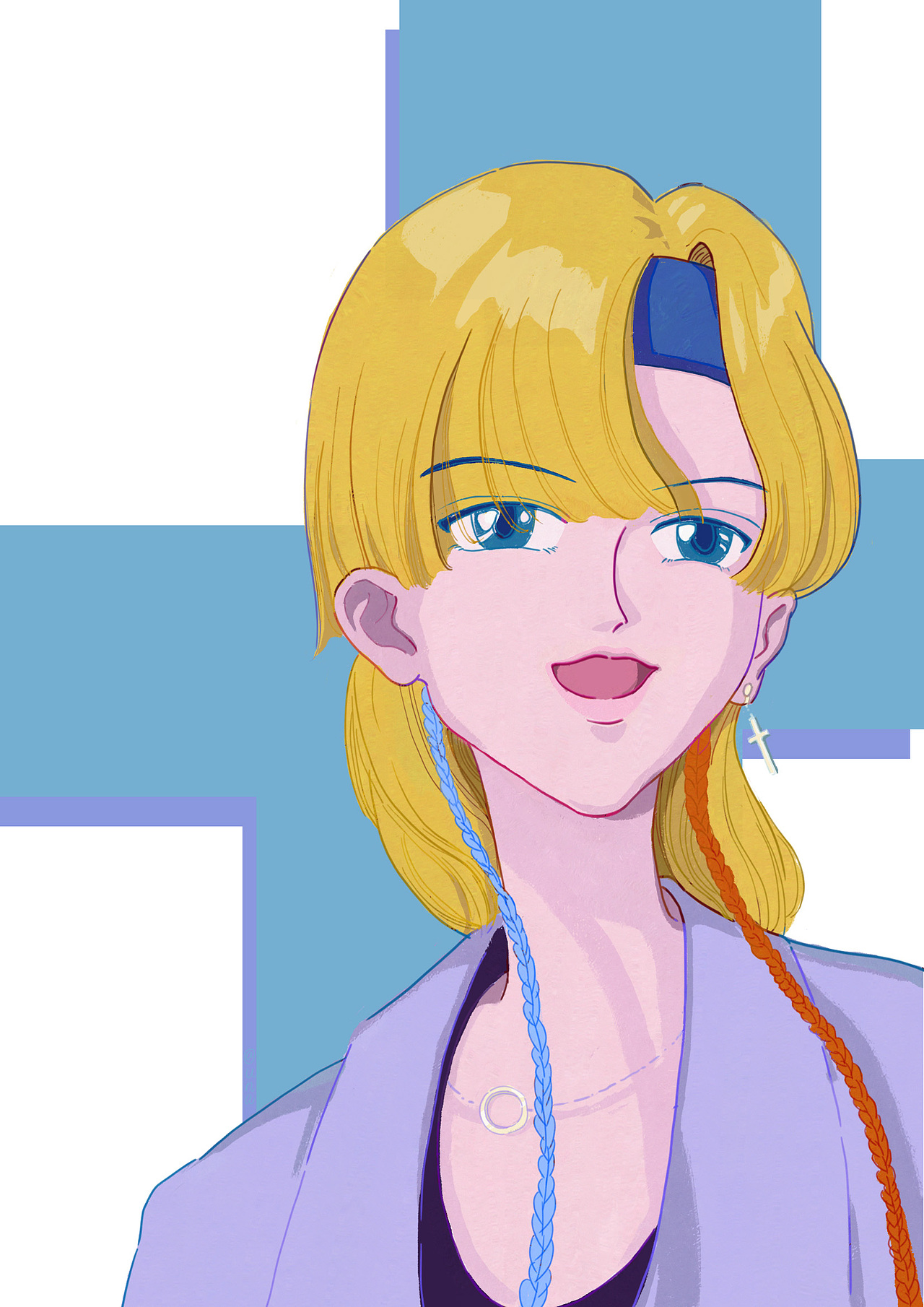 女孩（图ZMjAyNTc5NzMy） - 艺术插画 - 站酷设计师二青菇原创素材 - 站酷ZCOOL