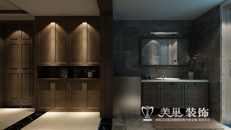 法兰原著116平装修样板间,卫生间